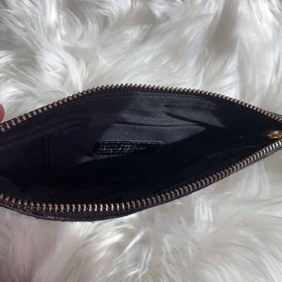 PUNTO FIBBIA Leather & Haircalf Wristlet - Picture 5 of 6